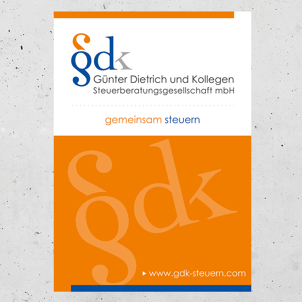 Plakat Günter Dietrich und Kollegen Steuerberatungsgesellschaft mbH 