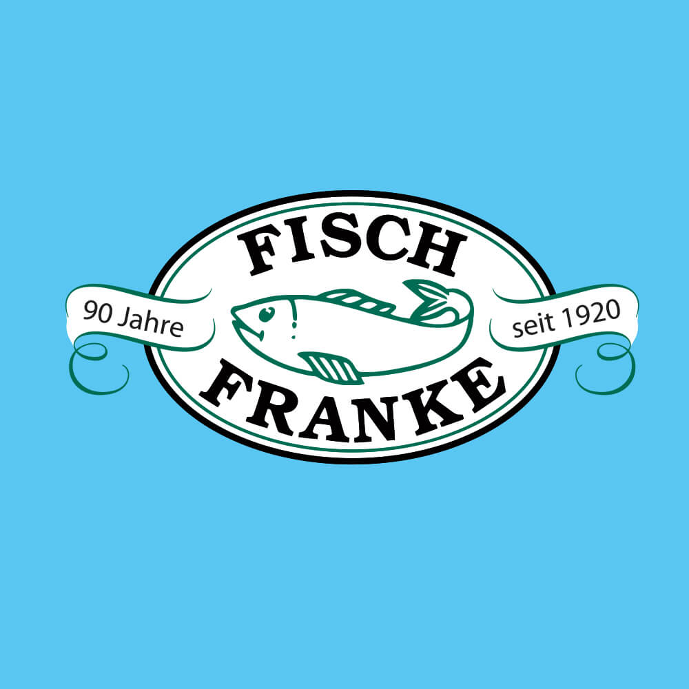 Markenkuss Referenzen: Logo für 90 Jahre Fisch Franke