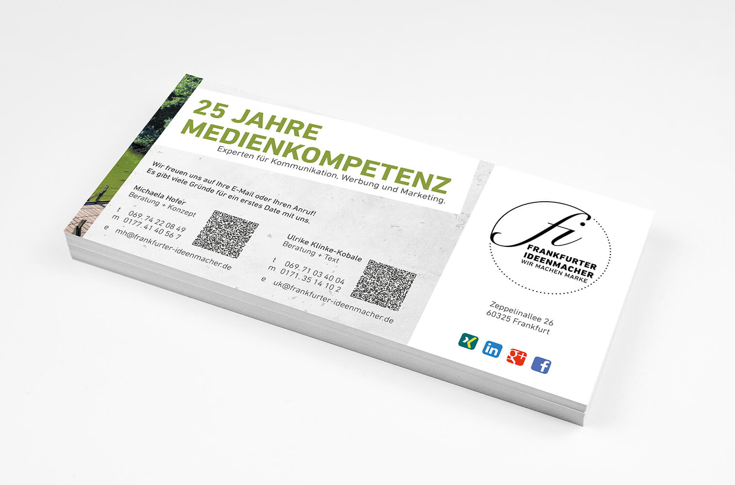 Flyer Rückseite - FRANKFURTER IDEENMACHER