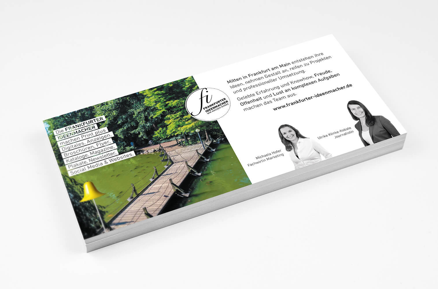 Flyer Vorderseite - FRANKFURTER IDEENMACHER