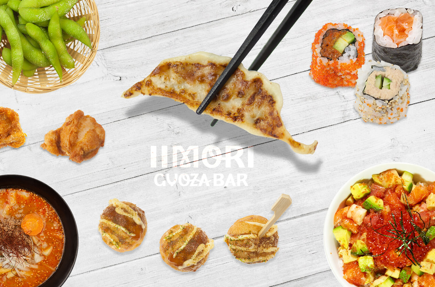 Markenkuss Referenzen: Fotografie und Bildkomposition japanische Speisen für IIMORI Gyoza Bar