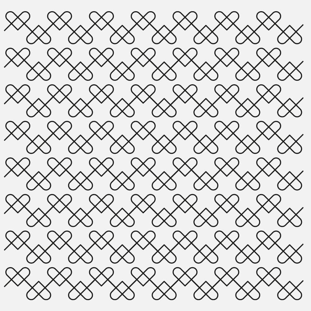 Markenkuss Pattern Muster Struktur Herz