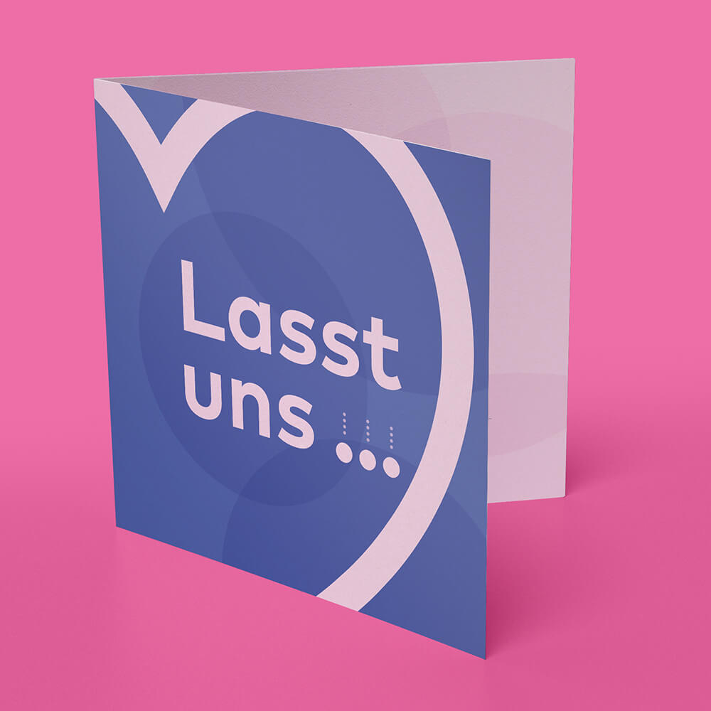 Markenkuss Weihnachtskarte Lasst uns ... 
