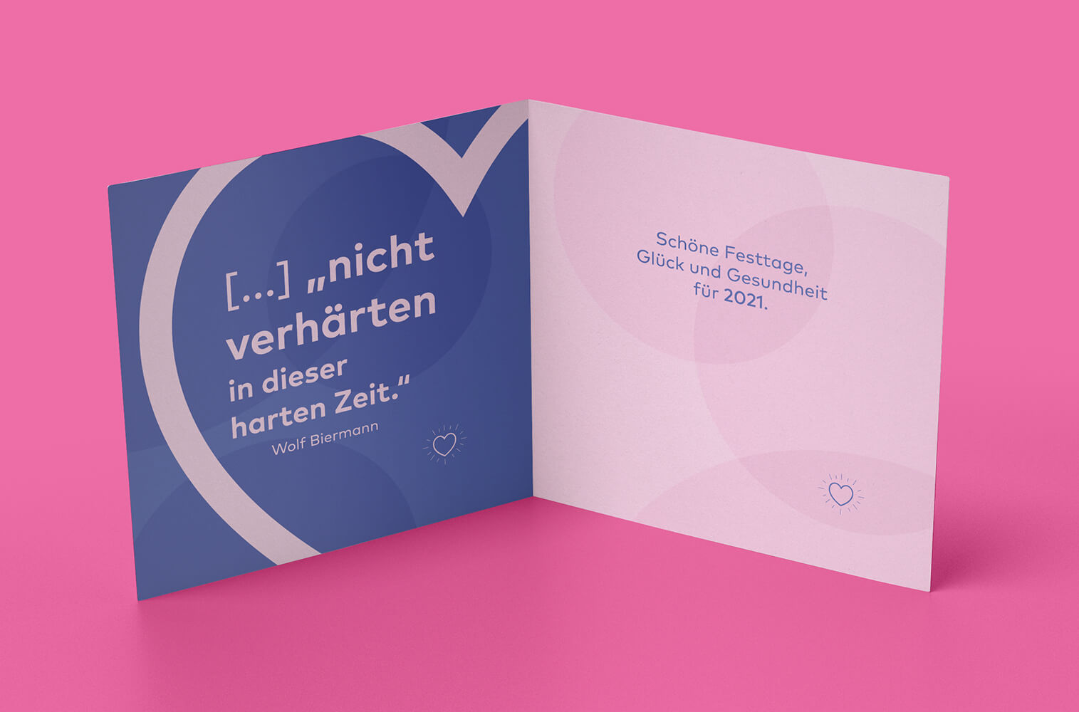 Markenkuss Weihnachtskarte Lasst uns ... Innenseite 