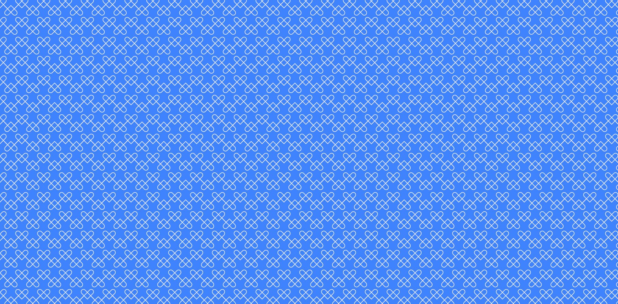 Markenkuss Geschenkpapier Muster Pattern Herzmuster Blau