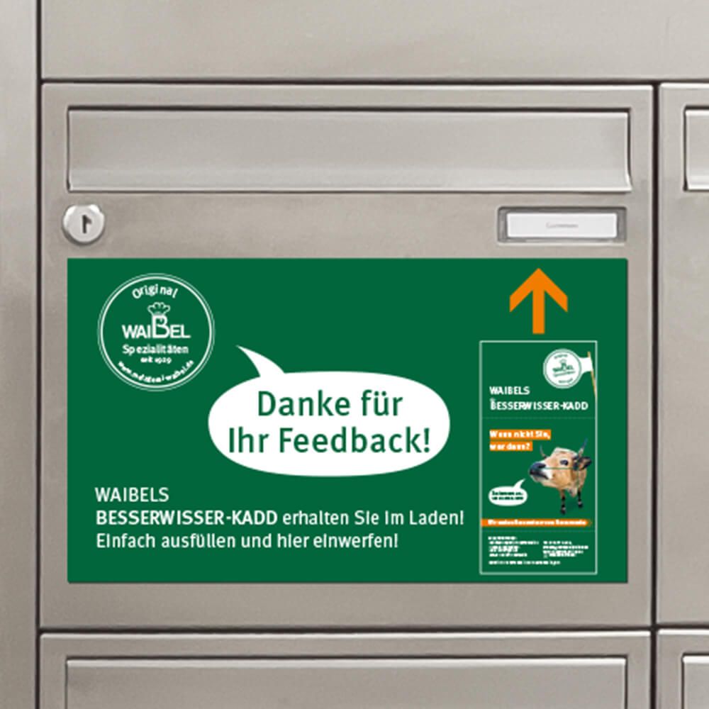 Markenkuss Referenzen: Logoentwicklung für Metzgerei Waibel